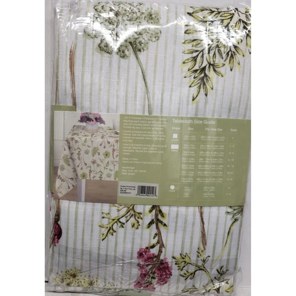 Printed Fabric Tablecloth,60x102